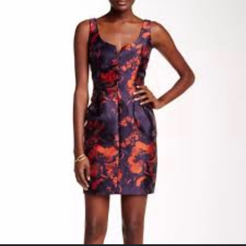 Trina Turk Floral Print Mini Dress